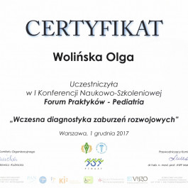 dr n. o zdr. Olga Wolińska