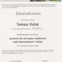 Lek. Tomasz Halak